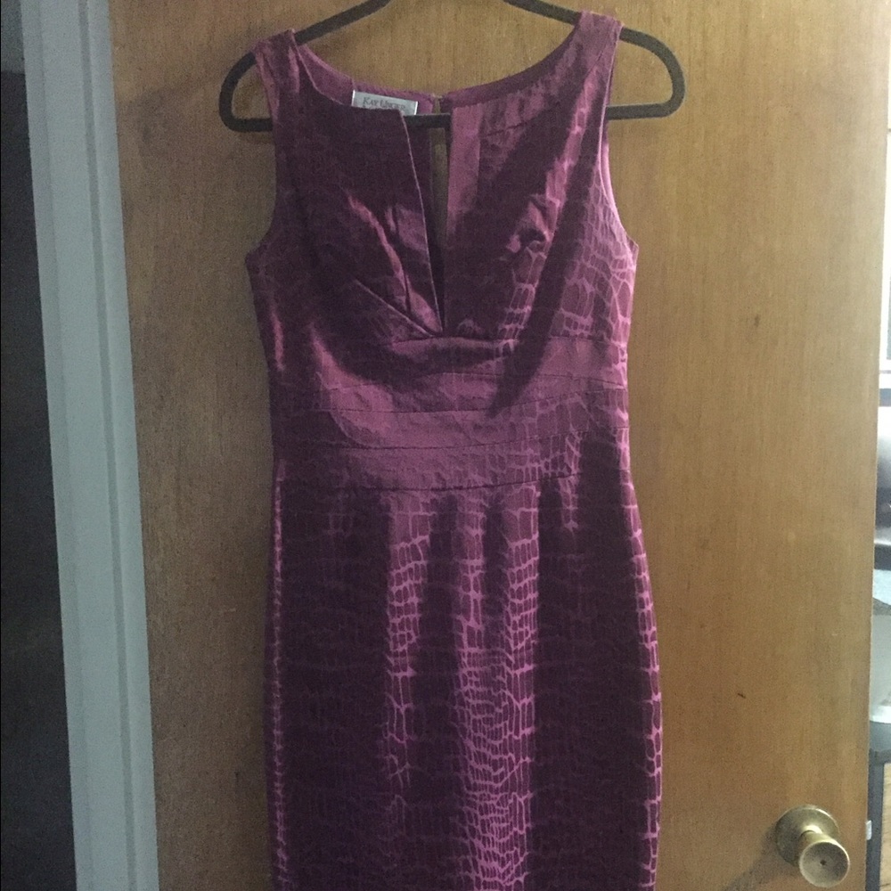 Kay Unger Purple Sheath Dress - Size 6