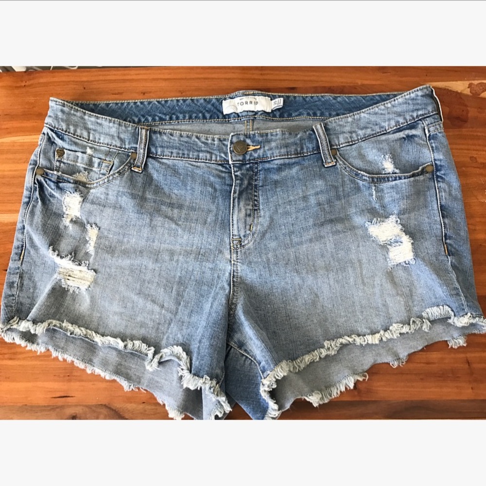 Torrid Distressed Cutoff Jean Short