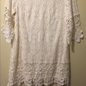 Cream lace dress