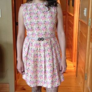 TopShop Cotton Floral Print "Garden" Dress -Size 8