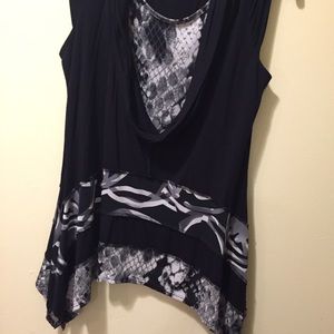 Black white and grey outfit