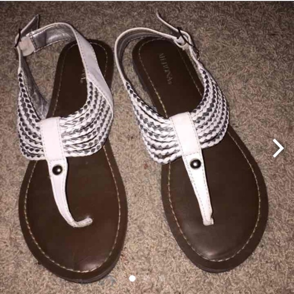 White sandals