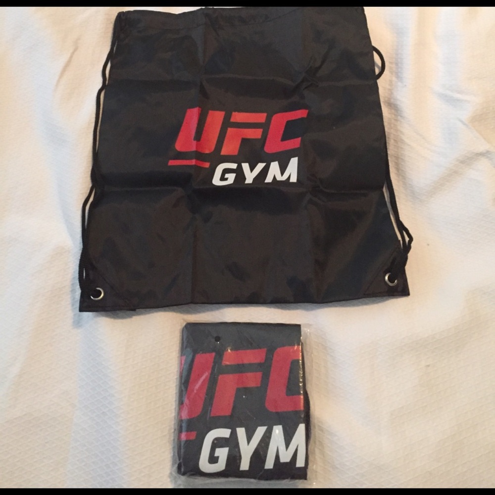UFC Black Drawstring backpack