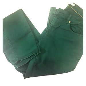 Tory Burch Super Skinny Jean Size 29 Forest Green