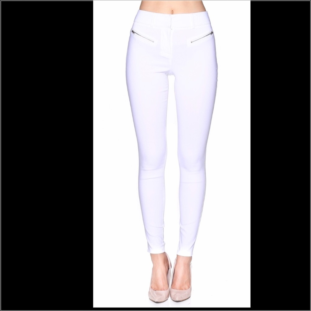 ▪️White stretch fashion pants▪️