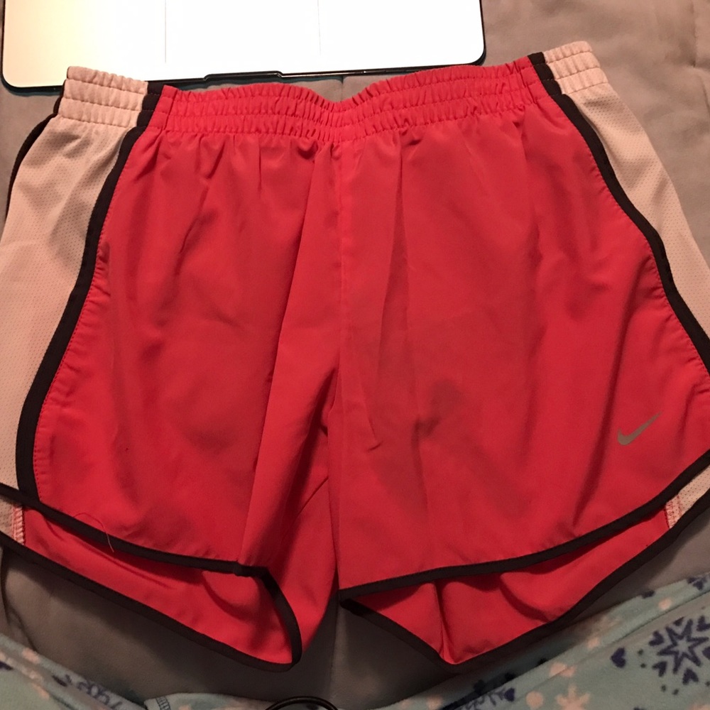 Pink and purple Nike shorts