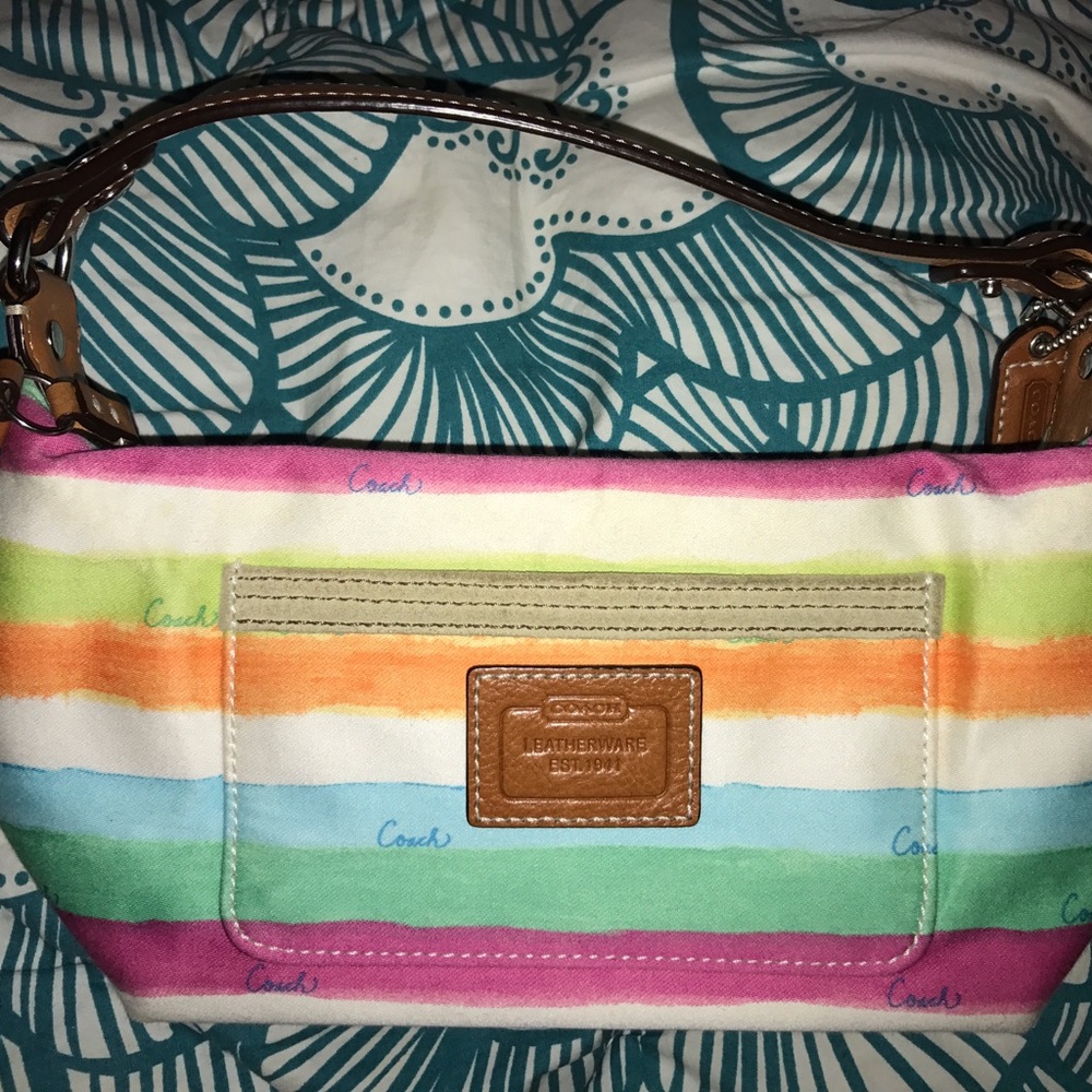 Coach Rainbow Watercolor Mini-Purse