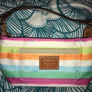 Coach Rainbow Watercolor Mini-Purse
