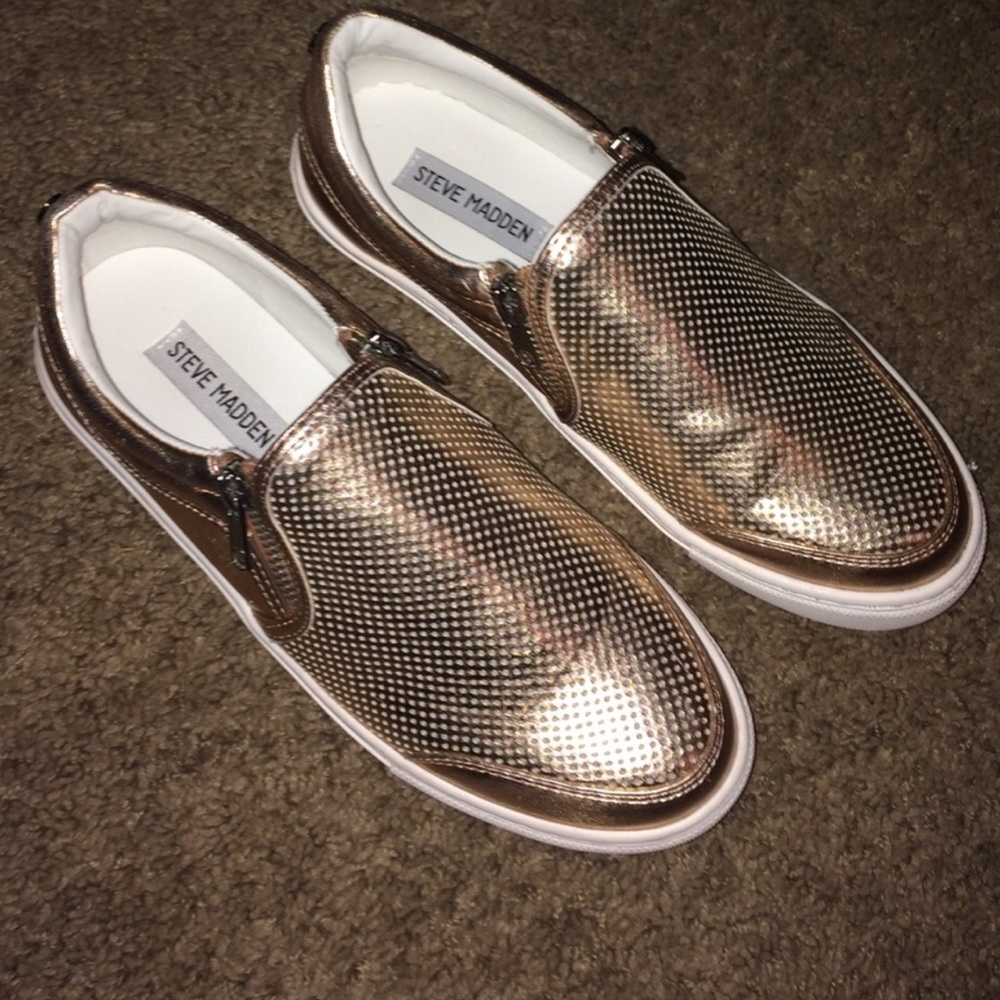 Steve Madden Rose Gold Sneakers