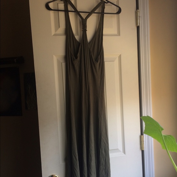 Soft Olive Summer Dress - Picture 2 of 2