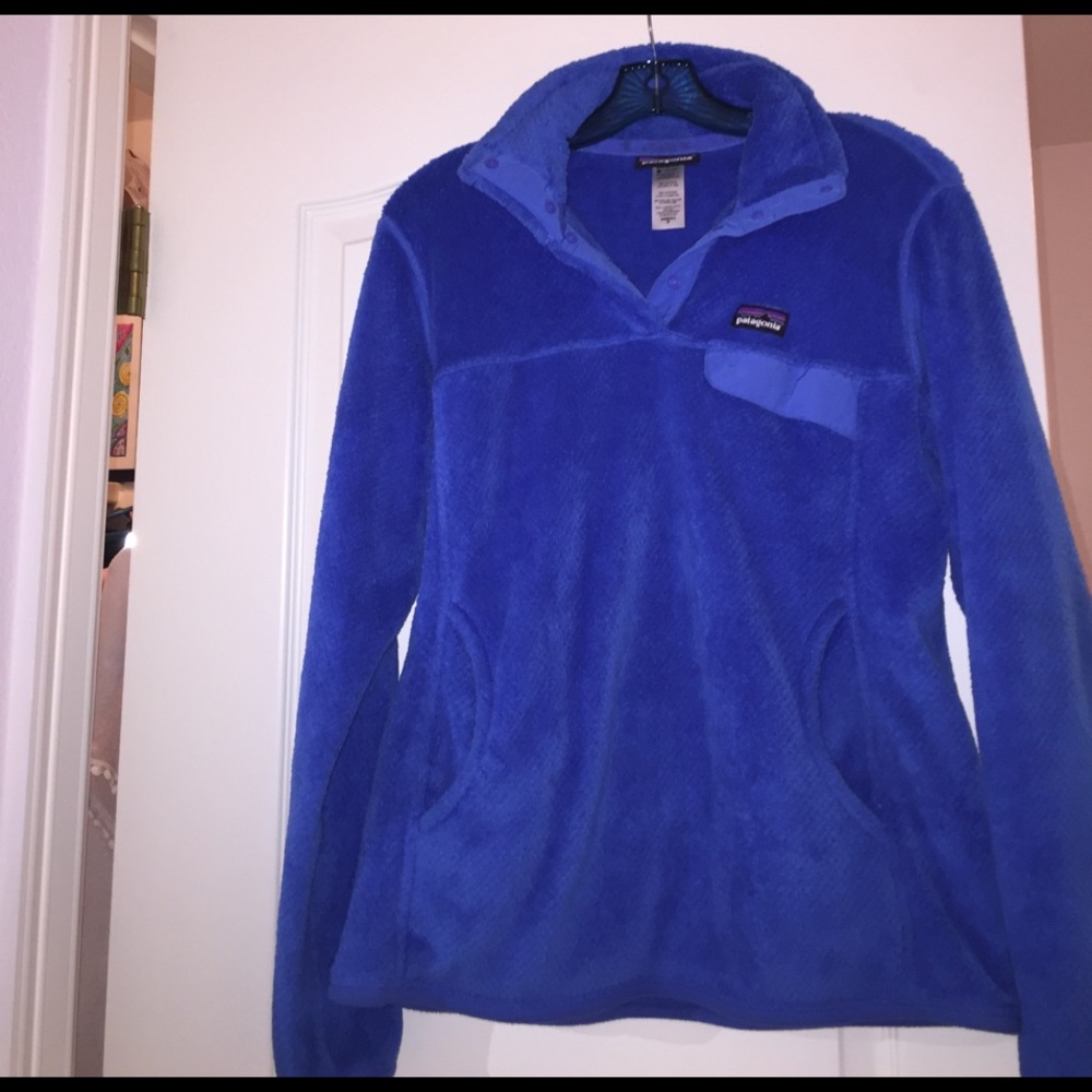 patagonia blue retool snap t pullover