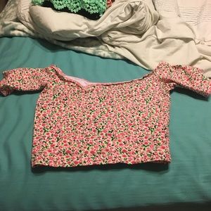 Floral crop top