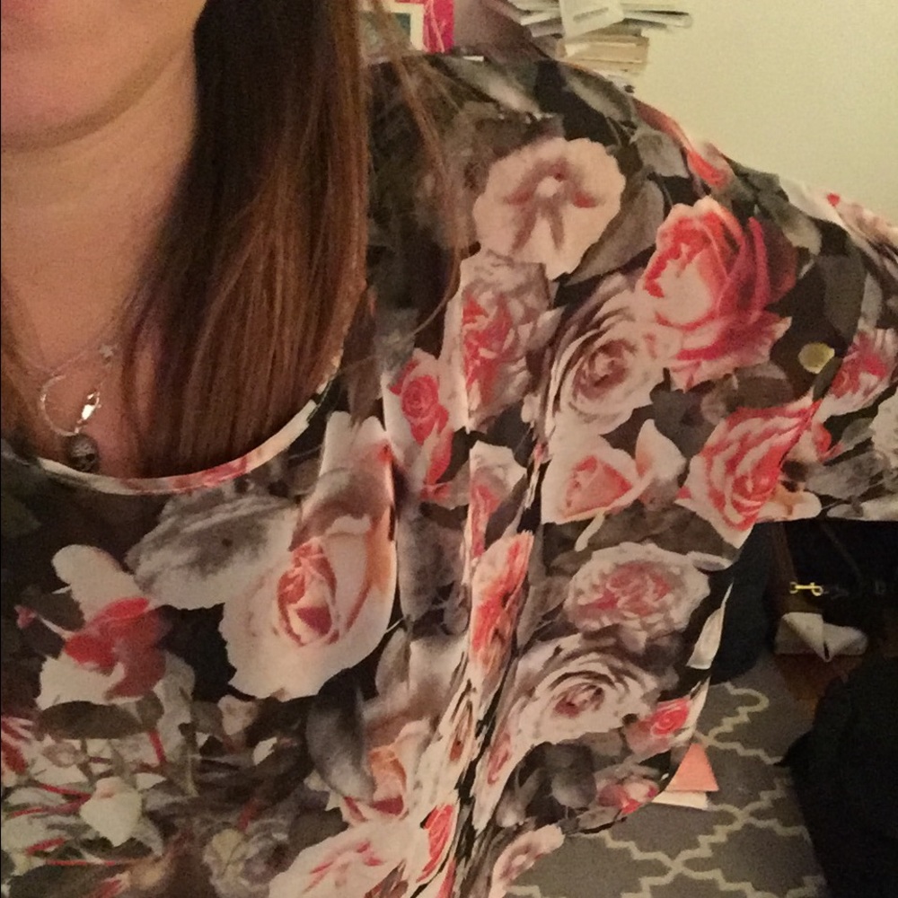 Rose Pattern Blouse - image 2