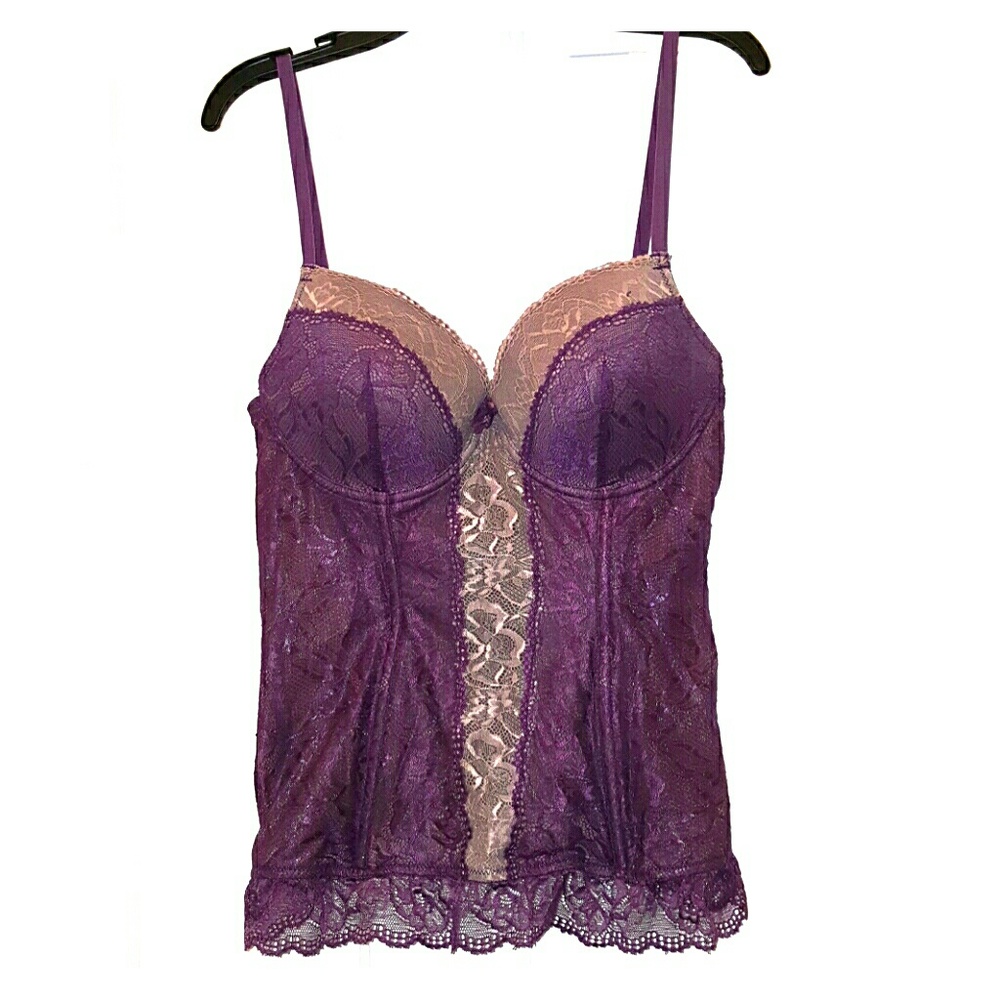 Frederick's of Hollywood purple corset