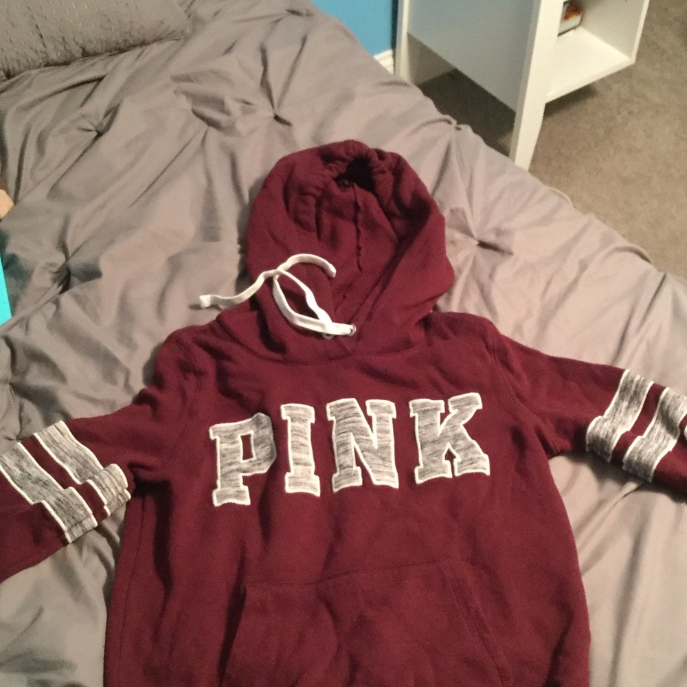 Maroon, sweatshirt from PINK