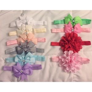 SOLD ‼️NWOT - Baby girl hair bows 🎀 Variety