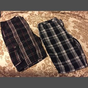 Men's plaid shorts size 40