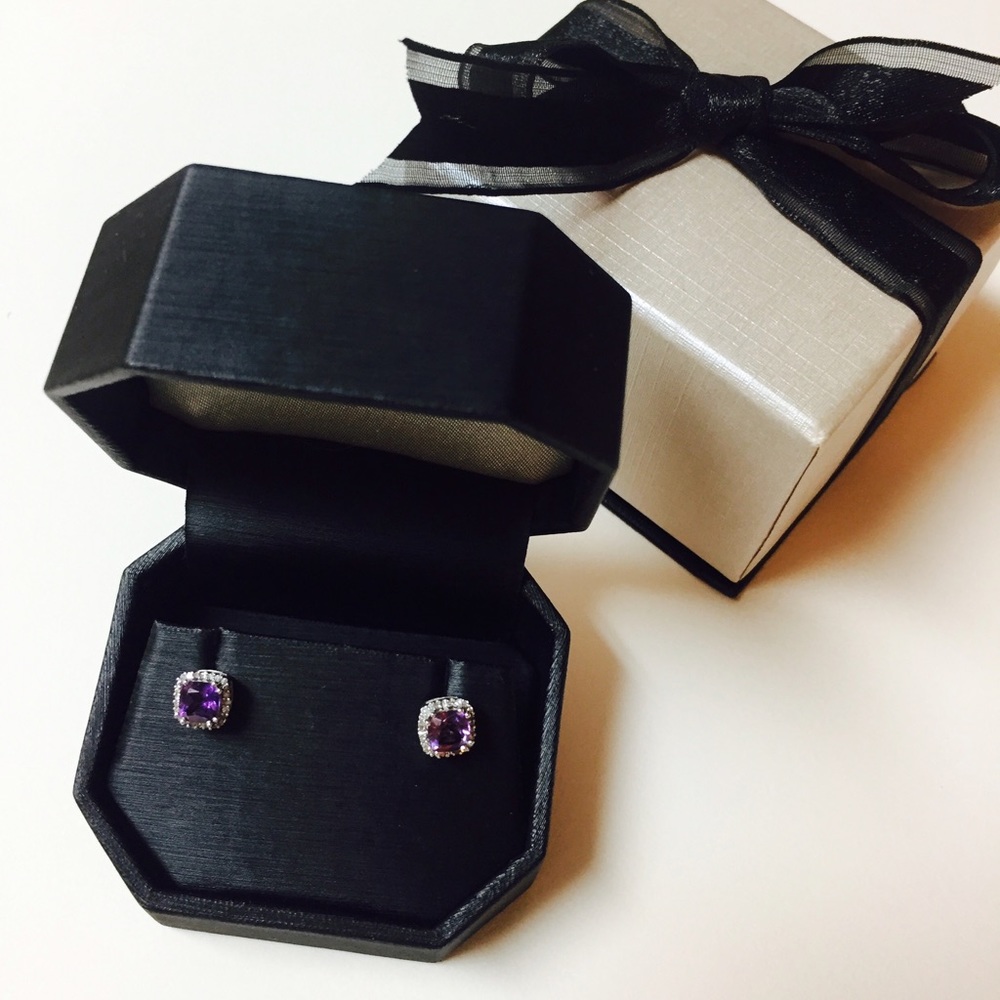 Amethyst Stud earrings from REEDS
