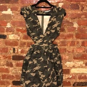 Army Print Dress