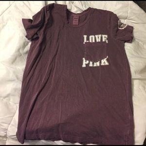 VS pink short sleeve campus tee