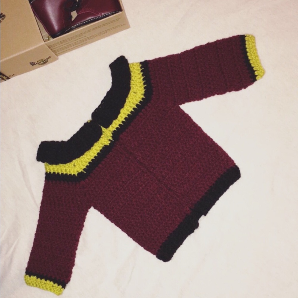 Crocheted Baby Cardigan