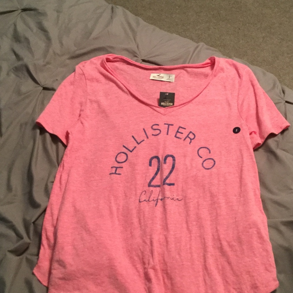 Hollister pink shirt