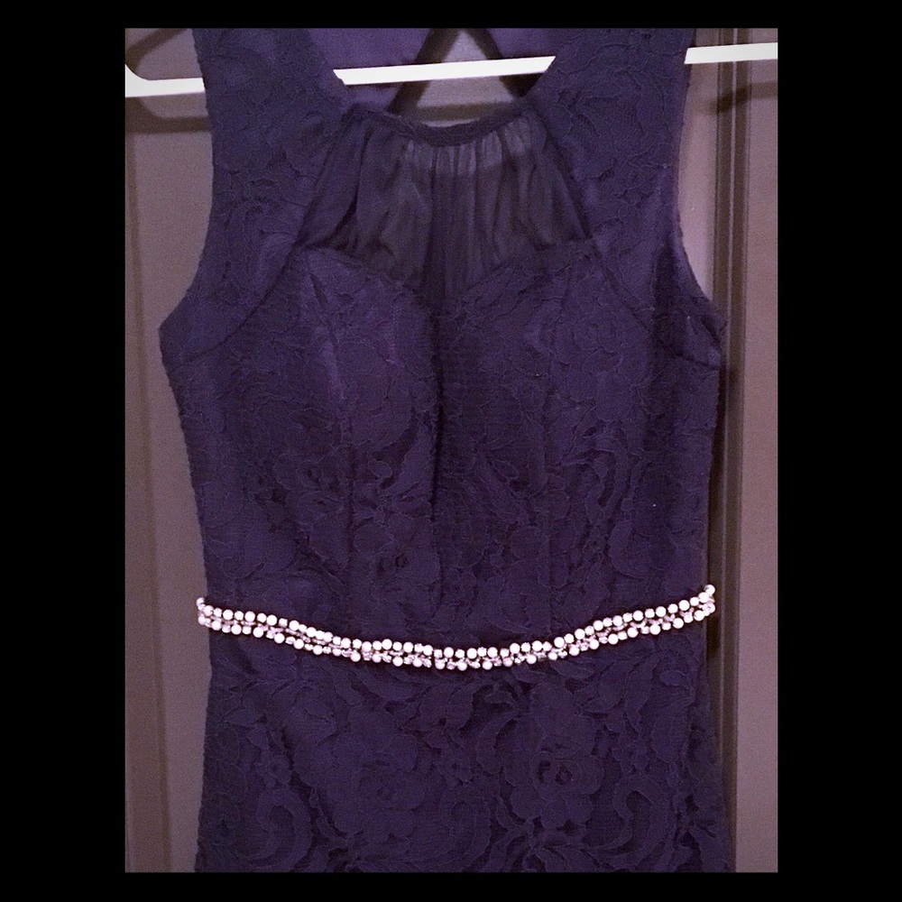 🚫SOLD 🚫Navy blue lace cocktail dress