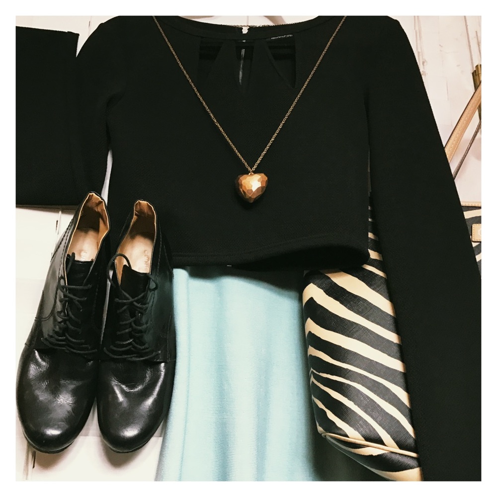 MINKPINK Crop Top with Geometric Detail