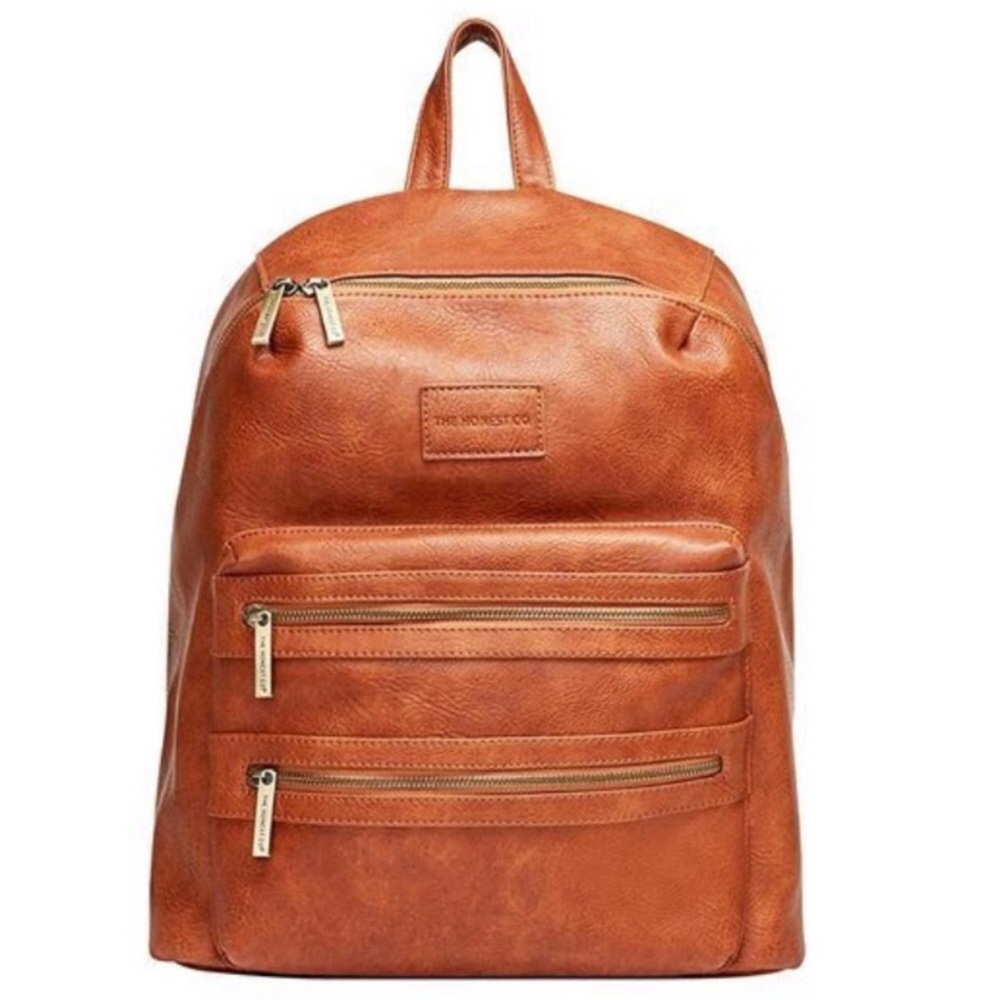 New Honest Company diaper backpack - Cognac