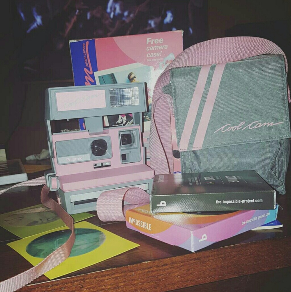 1988 baby pink coolcam Polaroid
