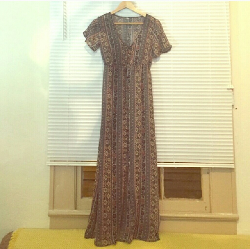 VINTAGE Shear Floor Length Cardigan