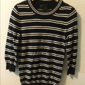 Striped J.Crew cashmere tippi sweater