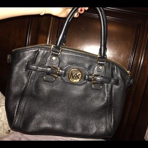 Black soft leather Michael Kors bag