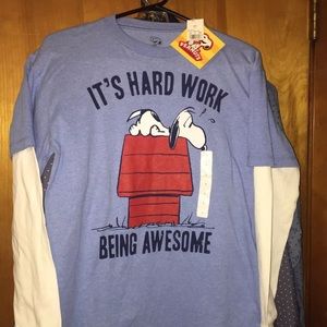 Peanut snoopy t shirt/ long sleeve
