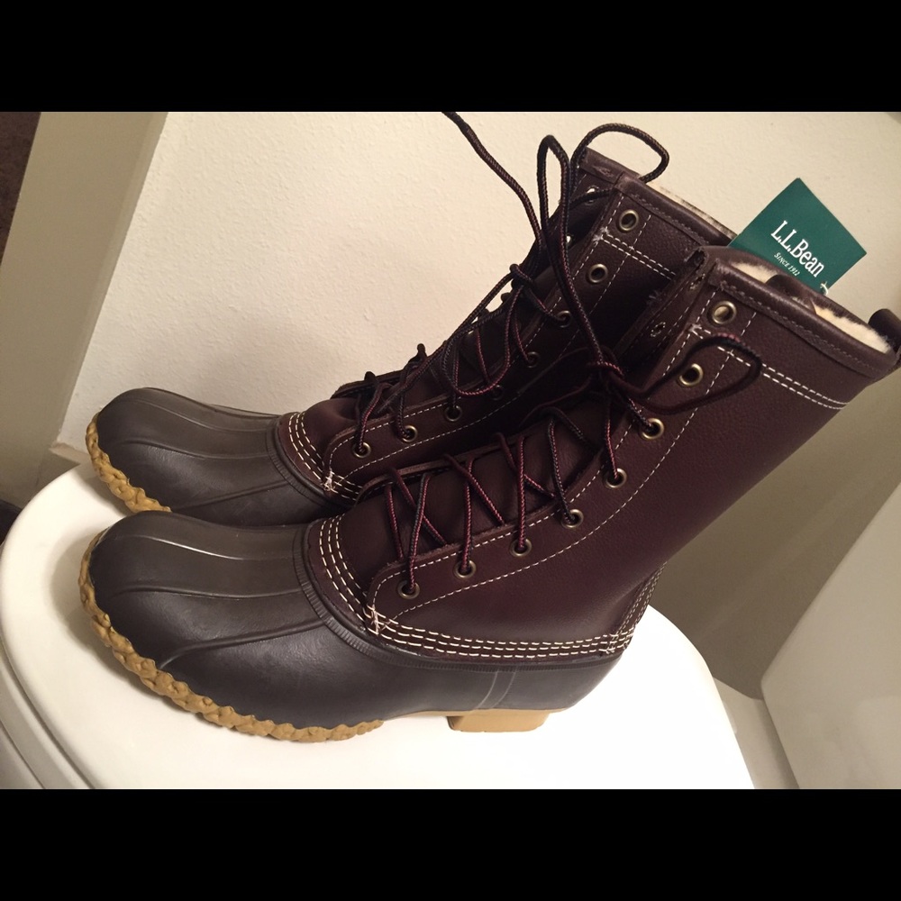 L.L. Bean Shearling lined boots
