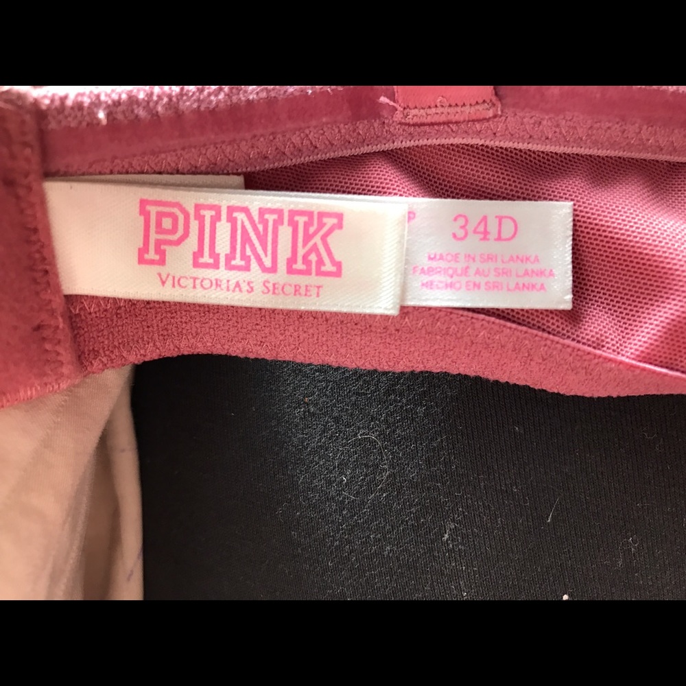 NWOT 34D pink vs bra