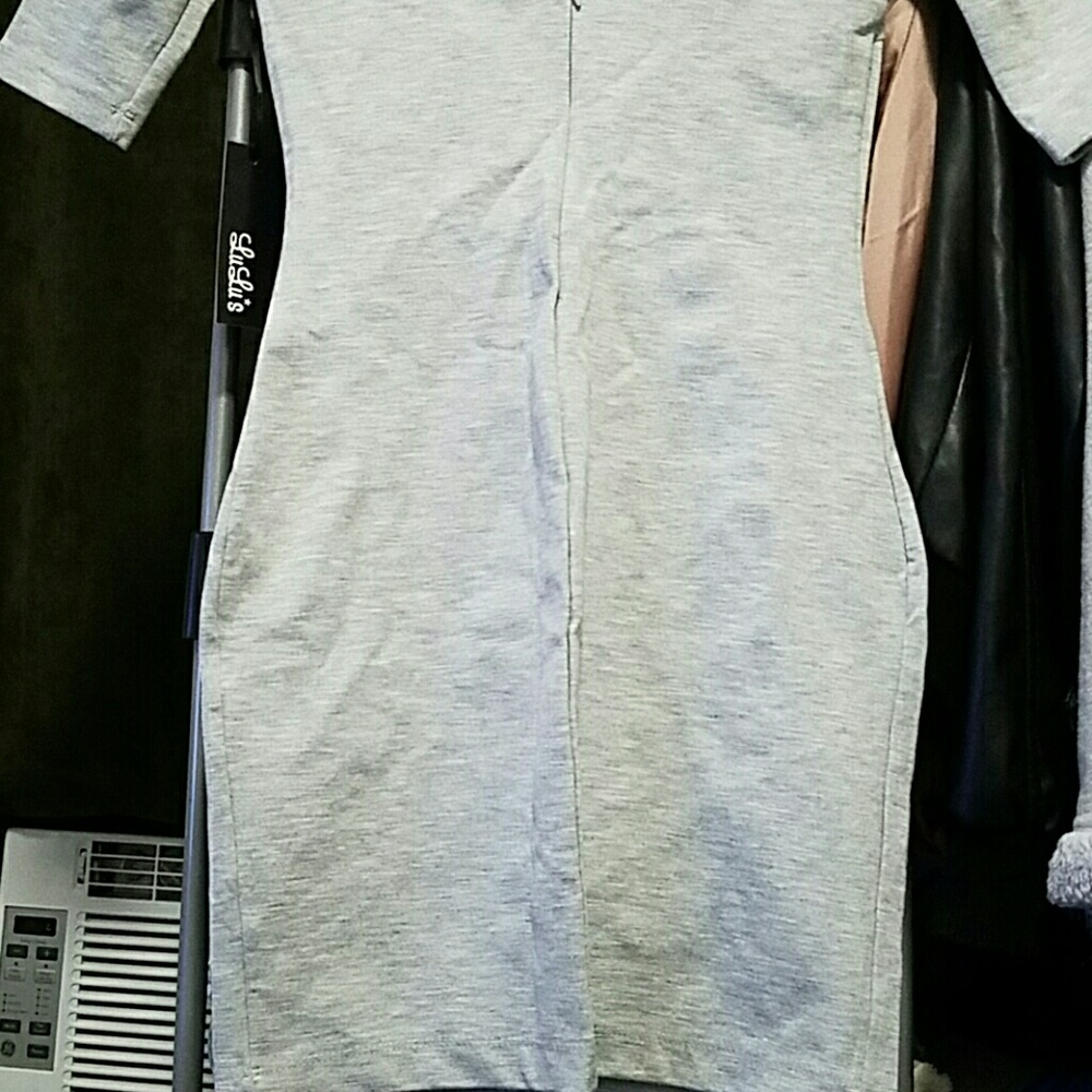 Grey Bodycon Dress - Picture 5 of 6