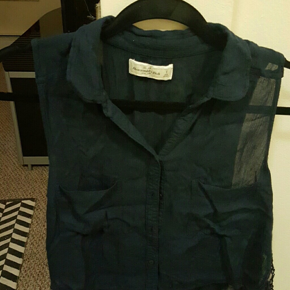 Abercrombie & Fitch sheer crop