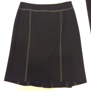 Classic Navy Contrast Pencil Skirt