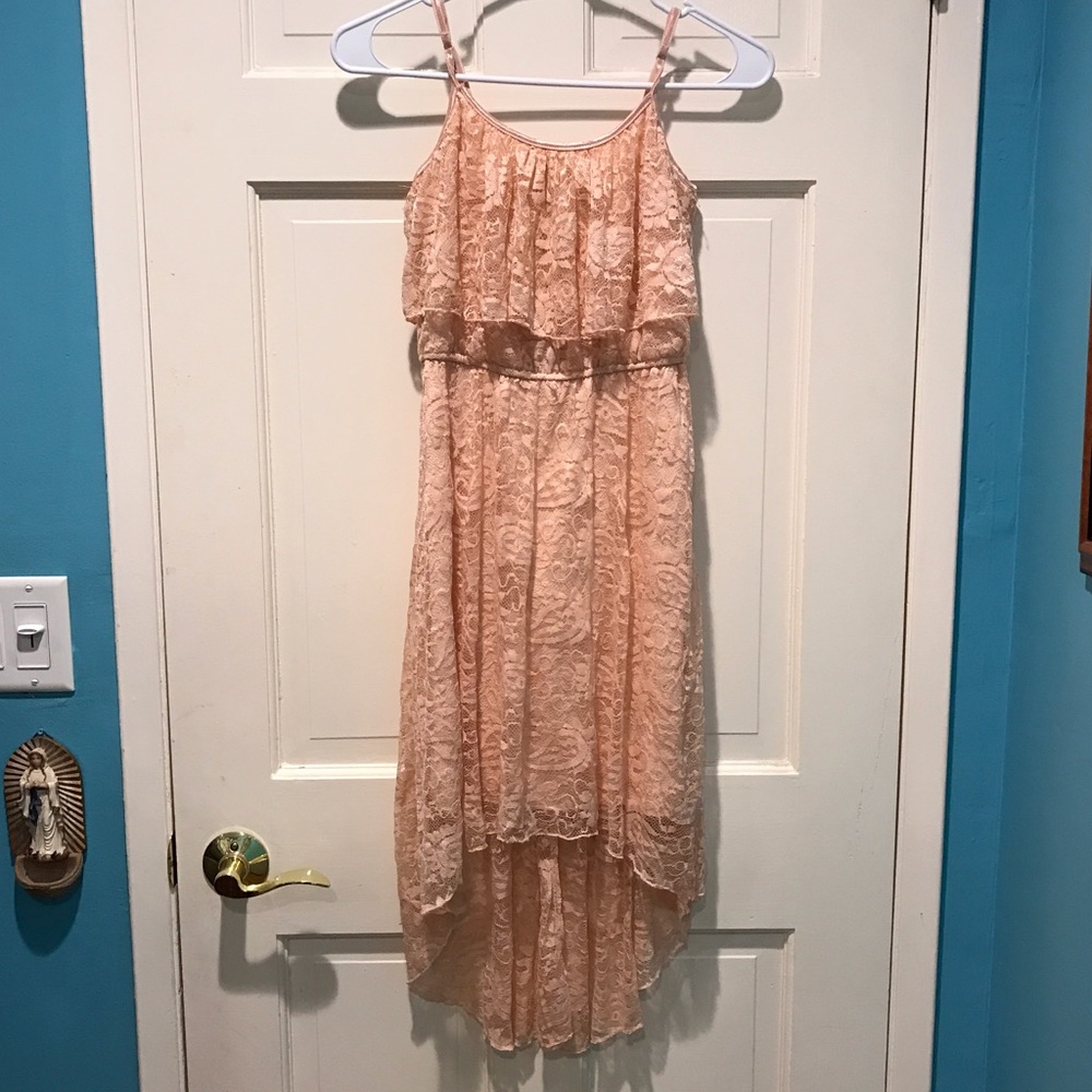 Blush Pink Lace Dress