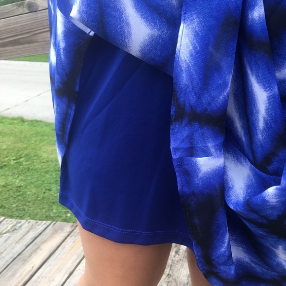 Calvin Klein Blue Chiffon Sundress! NEW! - Picture 7 of 10