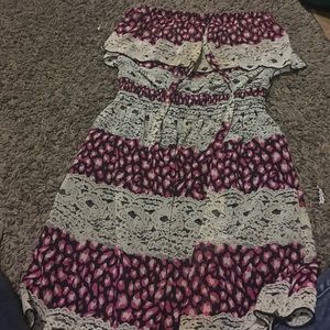 Strapless summer dress