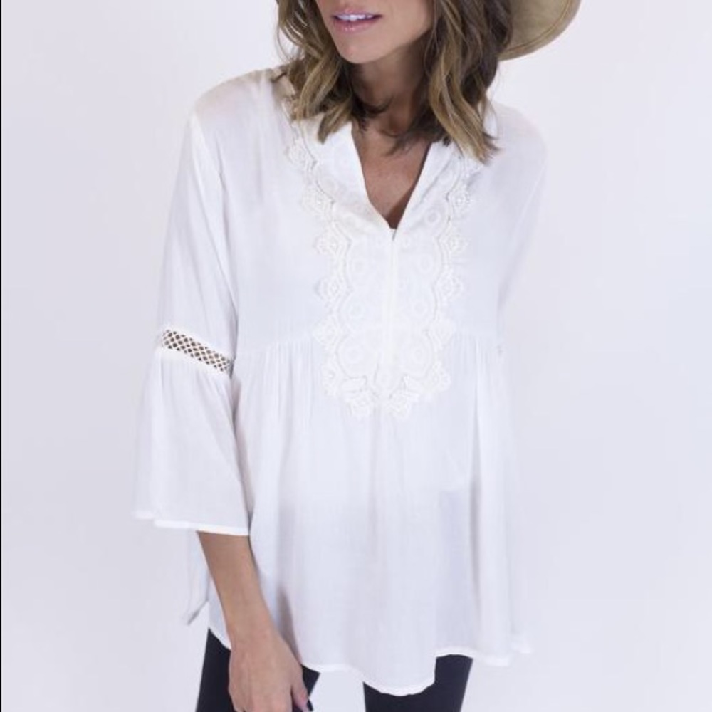 White peasant blouse