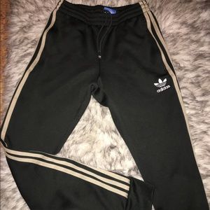 Adidas olive track pants