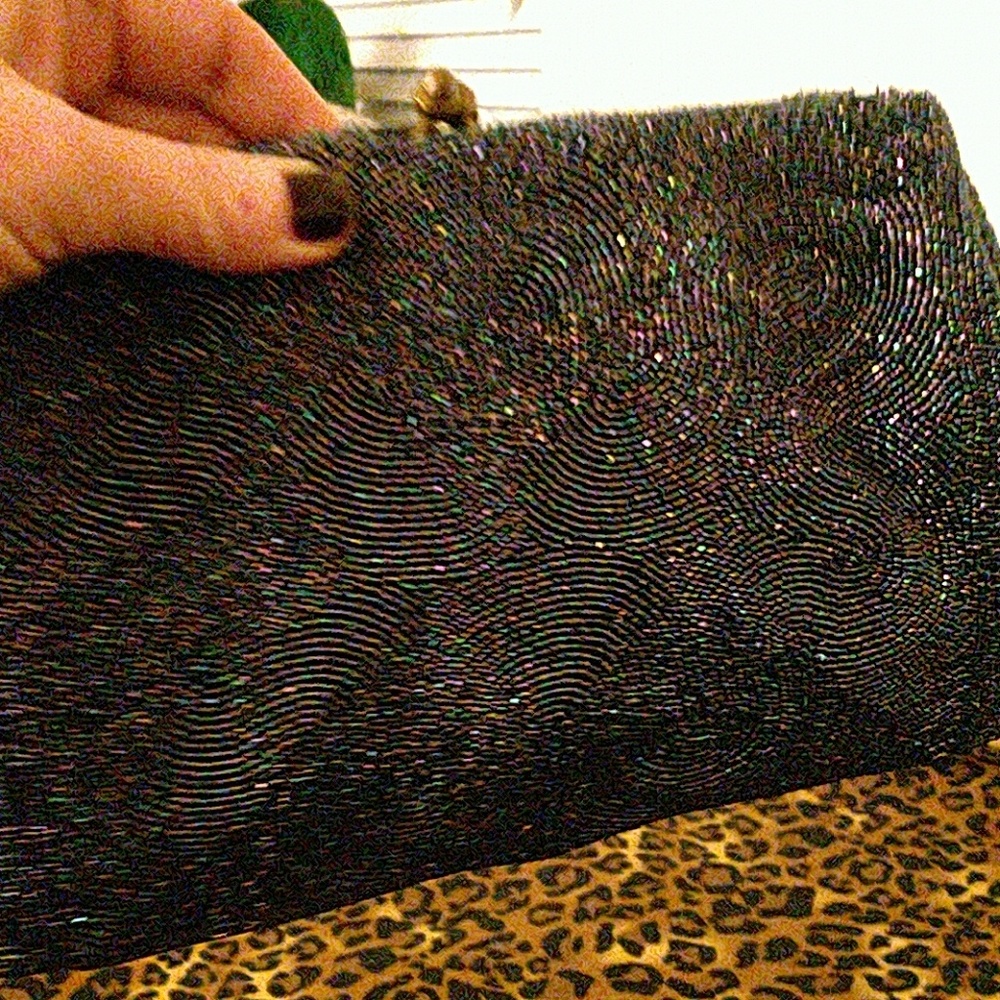 Saks fith avenue vintage beaded clitch