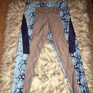 Adidas by Stella McCartney snake skin leggings