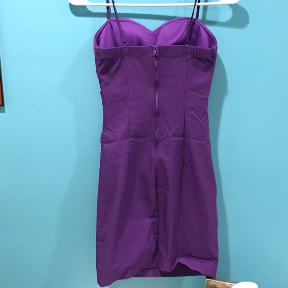 Purple Strapless Dress - Picture 2 of 2