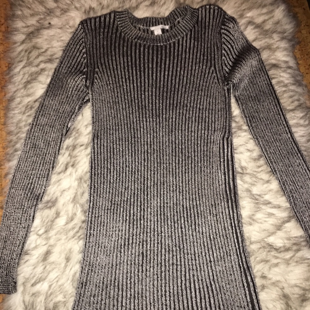 Halogen black silver sweater