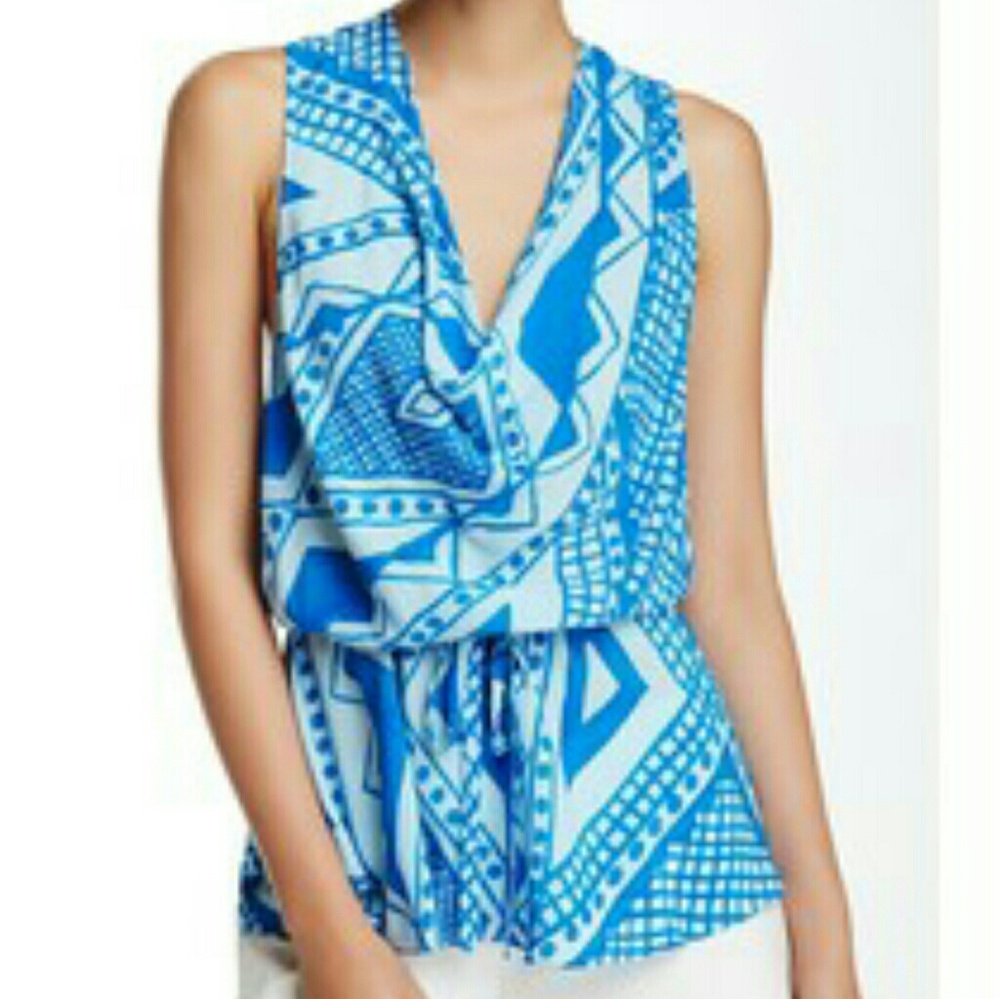 NWT TRACY REESE Halter Drawstring Top