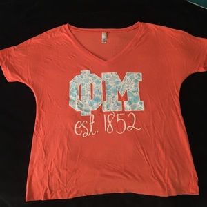 Orange phi mu shirt